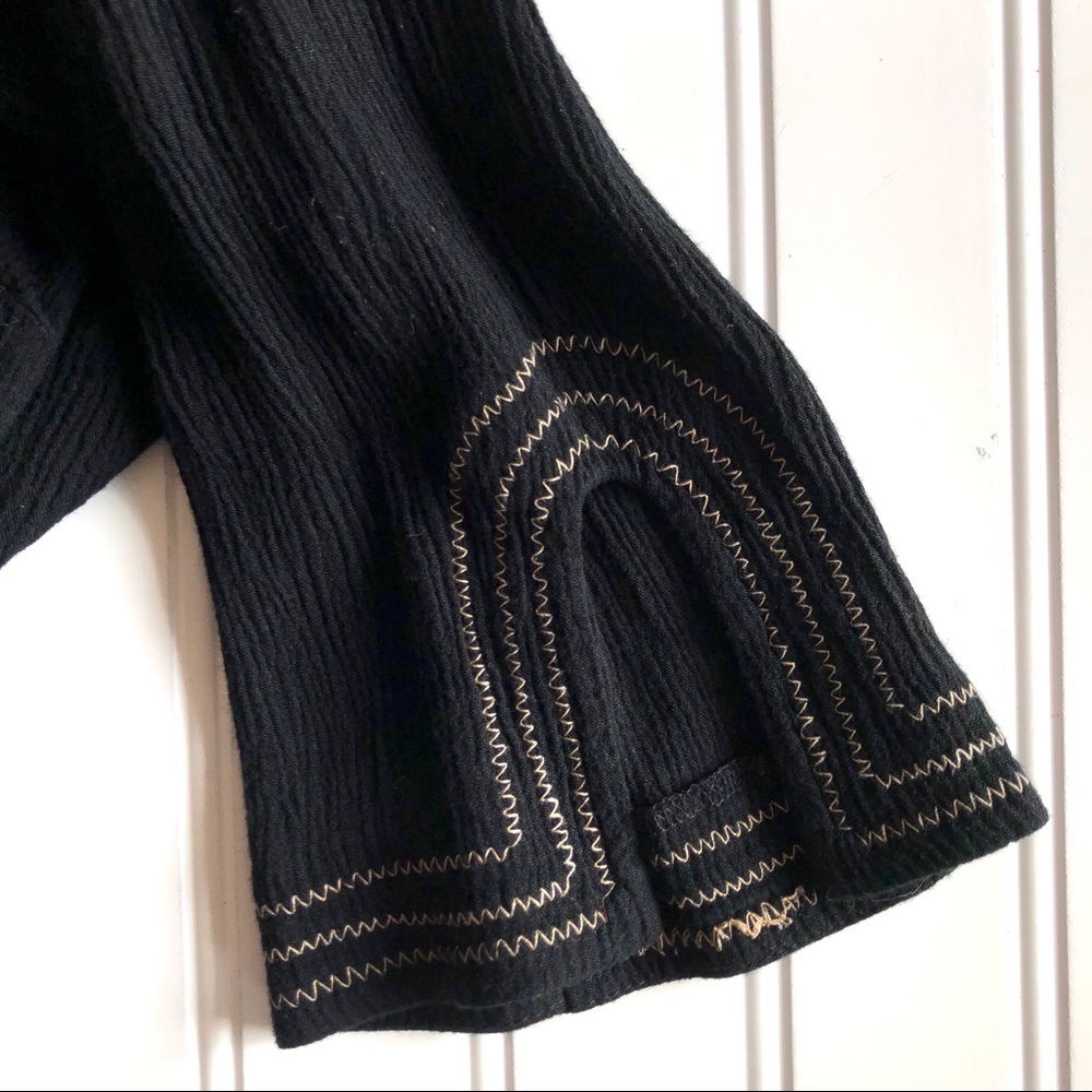 Notations Black Long Sleeve Top~ Size Large - Picture 6 of 7